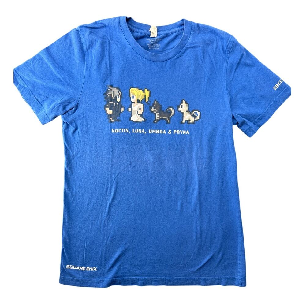 Final Fantasy XV SDCC Comic Con 8-bit T Shirt Medium Square Enix Noctis Luna